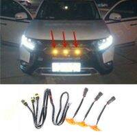 【New-store】 3ชิ้นอุปกรณ์แต่งรถเตาย่างสไตล์แรปเตอร์ตะแกรง Led หน้าเหมาะกับ Mitsubishi Outlander 2023 2023 W/ความเร็วลวด