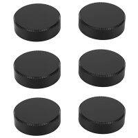 6Pcs Metal C Mount Rear Lens Cover Cap for CCTV (Black)