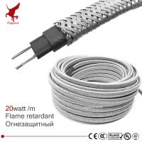 สายเคเบิลความร้อน10-50ม. 220V แบบหุ้มฉนวน8มม. สายเคเบิลป้องกันท่อน้ำอุณหภูมิหลังคาอุปกรณ์ทำความร้อน