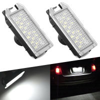 20212x Canbus Error Free Led Number Plate Light Bulb For Fiat 500 2007 2008 500C 2009 2010-2018 2019 License Plate Lamp White 6000K