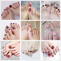 【hot sale】 ♤♘▽ B50 H051-065 3D Toenail Sticker Grid stripe Cartoon Gold Foil Geometric Fashion DIY Waterproof Nail Art Manicure