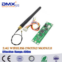 บอร์ดโมดูล PCB ส่งสัญญาณ DMX512ไร้สาย2.4Ghz พร้อมเสาอากาศ LED Controller ตัวรับสัญญาณ Wifi