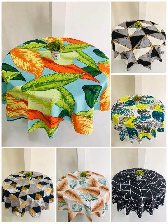 Printed Round Table Cloth Lazada PH