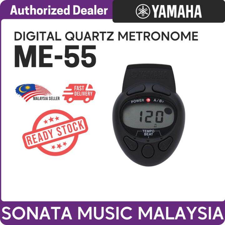 Yamaha ME55 Electronic Metronome / ME55 Digital Quartz Metronome Black Lazada