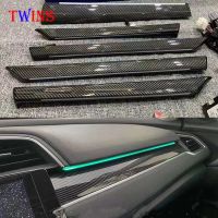 ◊ For Honda Civic 2016 2017 2019 Atmosphere Light LED Footwell Central control lamp Carbon Style Full car Ambient Lamp