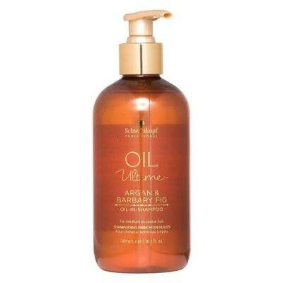 Schwarzkopf Oil Ultime Argan &amp; Barbary Fig Oil-In-Shampoo 300ml. แชมพูเหมาะสำหรับเส้นผมปานกลางถึงผมเส้นใหญ่