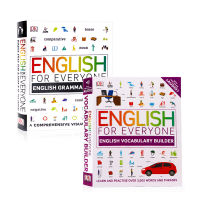 Original and genuine English vocabulary book / English grammar self-study guide 2 volumes of English for everyone English grammar guide DK English comprehensive training reference book