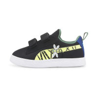 PUMA KIDS - รองเท้าผ้าใบเด็กแบบปิดสำหรับสับเปลี่ยน Suede Light Flex Small World สีดำ - FTW - 38595802