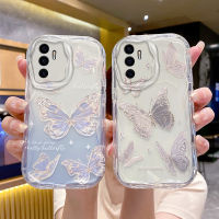 เคส V23e Vivo แฟชั่นดีไซน์รูปผีเสื้อที่สวยงามสำหรับเด็กผู้หญิงเคสเคสซิลิโคนกันกระแทกโทรศัพท์แบบนิ่มเคสป้องกันฝาหลัง