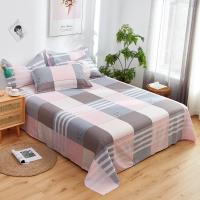 【hot】！ Cotton Bed Sheet Textile Color Flat Bedspread for King Size Sheets 1PCS(No Pillowcase)