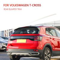 แถบตกเเต่งริมฝาครอบกันชนประตูด้านหลังรถเหล็กสแตนเลสสำหรับ Volkswagen VW T-Cross Tcross 2018 2019 2020 2021 2022 2023