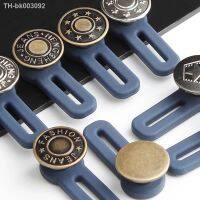 ☒✿ 1Pcs Round Shape Waist Button for Pant Jeans Retractable Multi Purpose Sewing Accessories Adjustable Alloy 1Pcs Extended Buckles