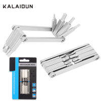 KALAIDUN ชุดไขควงอัลเลนมืออาชีพ T25 Torx ประแจ M2-M6 ชุดพับมัลติฟังก์ชั่ซ่อมจักรยานเครื่องมือจักรยานเสือภูเขา-pangyh