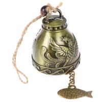 「RS Store」Pretty Trendy Chime Feng Shui Bell Fantastic Blessing Pattern Chime Fortune Hanging Wind Chime Bell