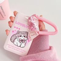 Sweet Cartoon Animals Flowers ID Card Case Lanyard Idol Photocard Holder Students Bus Bank Card Protection Cover Badge Holder Card Holders