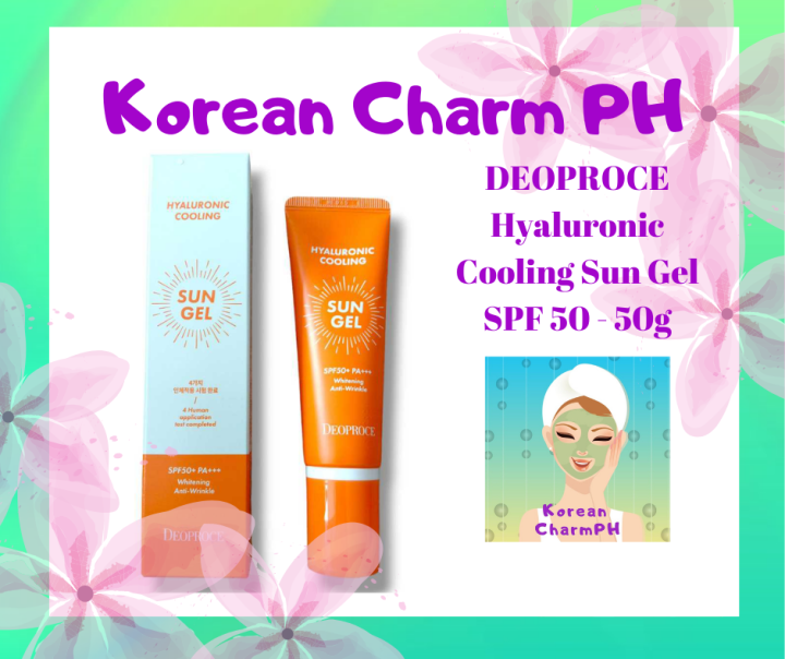 DEOPROCE Hyaluronic Cooling Sun Gel SPF 50 - 50g | Lazada PH