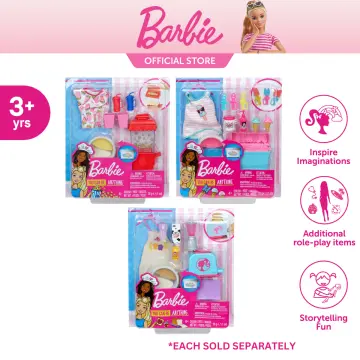 Barbie ultimate baking best sale kitchen & doll playset