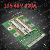 แผ่นป้องกันแบตเตอรี่ลิเธียม13S 48V 3.7V สูง EBike V Li 80A 120A 150A 200A สมดุล13 Cell Li-Ion Lipo PCB BMS สเก็ตบอร์ดนันทนาการกลางแจ้งชิ้นส่วน