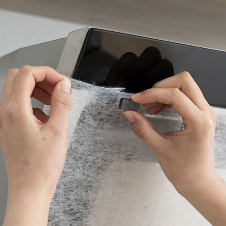 สติกเกอร์น้ำมันในครัวเครื่องดูดควันช่วงความชื้นกระดาษกรองน้ำมันกันความชื้น-สติกเกอร์กันน้ำมันโปร่งใสดูดซับกระดาษซับมันยาว10เมตร