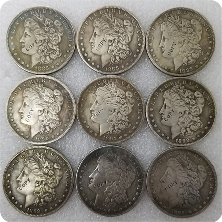 เงินโบราณ-usa-1878-1904-p-morgan-dollar-หยอดเหรียญเหรียญที่ระลึก-แบบจำลองเหรียญเหรียญสะสมเหรียญ-kdddd