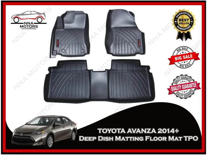 TOYOTA COROLLA 2014-18 OEM Deep Dish Matting Black (deepdish) | Lazada PH