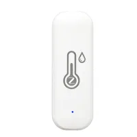 Plastic Temperature Humidity Sensor Indoor Hygrometer APP Remote Real-Time Monitoring Works with Alexa Google