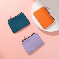 Tas Dompet Koin Mini Katun Kanvas DIY Tas Kunci Koin Ritsleting Dompet Saku Uang Dompet Koin Receh Kecil untuk Pria Hadiah Kantong Anak