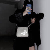 สตรีทแคชชวลCrossbodyกระเป๋าผู้หญิงผีเสื้อสะท้อนแสงกระเป๋าสะพายขนาดเล็กที่เรียบง่ายทุกวันกระเป๋า
