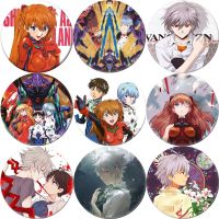 Cute EVA Anime Brooch Pins Cosplay Ikari Rei Shinji Asuka Nagisa Ayanami Kaworu Badge Backpacks Clothes Women Gift Drop Shipping