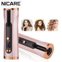 NICARE Automatic Hair Curler Curling Iron LCD Display USB Rechargeable Corrugation for Hair Home Portable Hair Wave Styling Tool