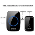 【Hot Sale】Wireless Intelligent Home Doorbell LED Night light 300M Remote Waterproof (A06-DC) (SG Warranty). 