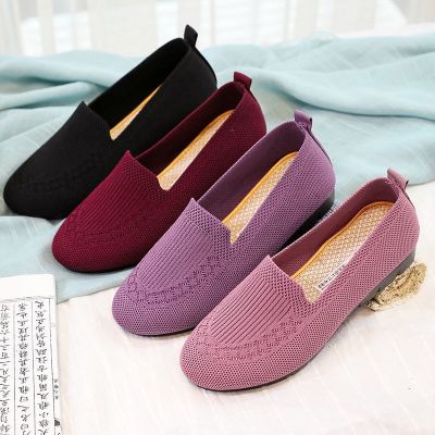 Plus Size Women Casual Slip-on Shoes Lightweight Flat Shoes Woman Shoes