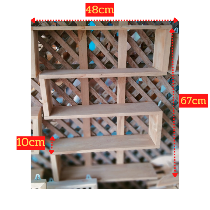 ชั้นวางของไม้สัก-แบบติดผนัง-งานไม้สักคุณภาพ-เกรดa-ใช้ตกแต่งบ้าน-ไม้สักแท้-ชั้นเก็บของ-ชั้นวางของ-ชั้น-เอนกประสงค์-ไม่ทำสี-ขนาด10x48x67ซม