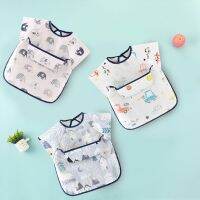 ♦ dressing gown summer eat baby bib children boy female treasure waterproof and dirty clothes rice pocket