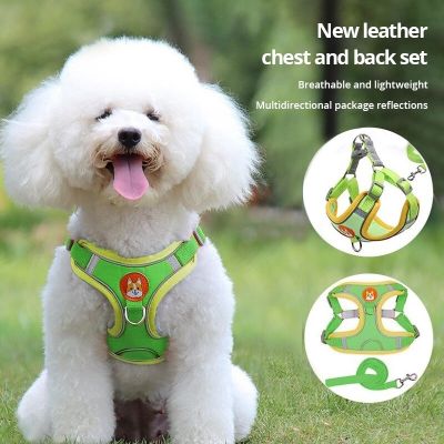 Pet Chest Strap Vest Type Dog Strap Small Dog Rope Outdoor Reflective And Breathable Dog Traction Rope Dog