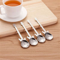 【2023】4 Pc Stainless Steel Coffee Spoons Guitar Silver Teaspoons Mini R Dessert Cake Wedding Café Spoon Child Coffee Accessories ！ 1