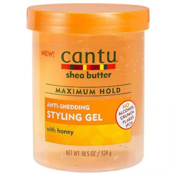 Cantu Maximum Hold AntiShedding Styling Gel with Honey CGM approved