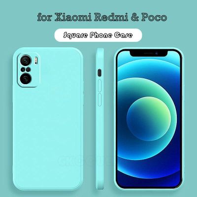 Luxury Square Phone Case For Xiaomi Redmi 9T 9A 8A Redmi Note 7 8 9 10 8T 9S 10S 10T Poco F3 X3 F2 M3 Pro Soft Protect Cover