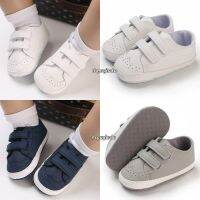 COD DSFGREYTRUYTU Newborn Boy Girl Shoes First Walkers Infant Baby Shoes White Christening Toddler Casual Canvas Crib Baptismal Shoes