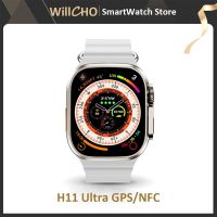 ZZOOI H11 Ultra Smart Watch 49mm GPS NFC Men Smartwatch Titanium Alloy 173 Sport Mode Fitness Watch for Android IOS with Strap Lock