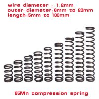 10pcs Wire Diameter 1.2mm 65Mn Compression Spring Y Type Cylidrical Coil Rotor Return Pressure Compressed Spring Steel