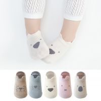 Baby Toddler Glue Walker Socks for Spring Summer Kids Anti-slip Floor Socks Boy Girl Animal Soft Cotton Short Tube Socks Bowl Fork Spoon Sets