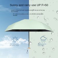 Mini 5 Folding Sun Umbrella Sunshade Sunscreen Small Portable Rain or Shine