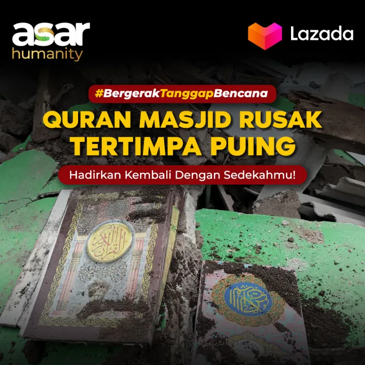 Asar Sedekah Quran Penyintas Bencana Lazada Indonesia