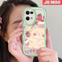 เคส JIUMOO สำหรับ OPPO Reno 7 4G Reno 8 4G F21 Pro เคสลายหมีน่ารักลายดีไซน์ใหม่เคสโทรศัพท์ซิลิโคนใสกรอบกันกระแทกหลากสีป้องกันเลนส์กล้องเคสโปร่งใสนิ่ม