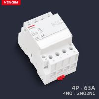 ราง Din AC220V คอนแทคเตอร์ AC แบบแยกส่วนอัตโนมัติในครัวเรือน/230V 4P 63A 4NO/2NO2NC 50/60Hz