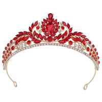 ผู้หญิงที่ละเอียดอ่อน Tiaras และมงกุฎสำหรับงานแต่งงานเจ้าสาวแก้วคริสตัล Diadems Rhinestone เครื่องประดับแฟชั่น Accessories