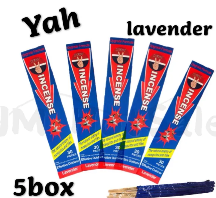 (Set of 5 boxes or 150) YAH Incense LAVENDER Incense for Flies and Mosquitoes STICKS Lazada PH