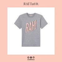 [RAFTnCO.] Rollin Rah T-shirt เสื้อยืดคอกลมสกรีนลาย - สีเทา/Grey