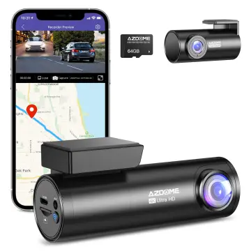 AZDOME M301 2K Dash Cam Front and Rear, Built in WiFi, Dual Dashcams for  Cars, Voice Control Car Camera with UHD 1440P, Night Vision, G-Sensor